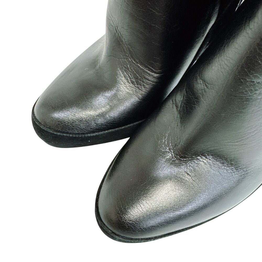 Dior M1 Leather Booties Black Boot — view 6
