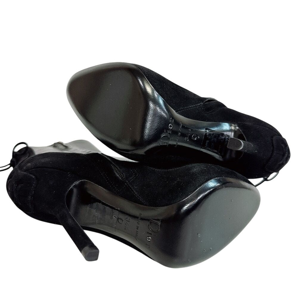 Dior M1 Leather Booties Black Boot — view 4