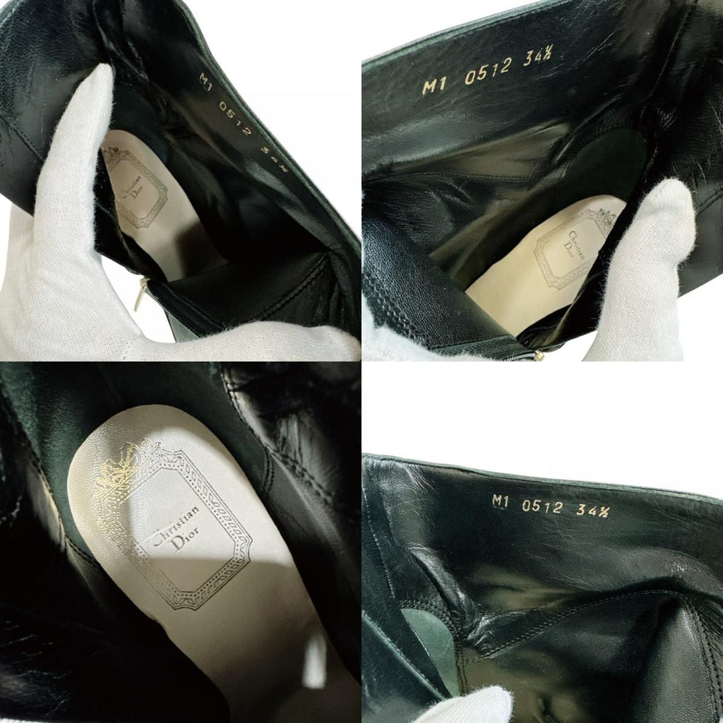 Dior M1 Leather Booties Black Boot — view 8