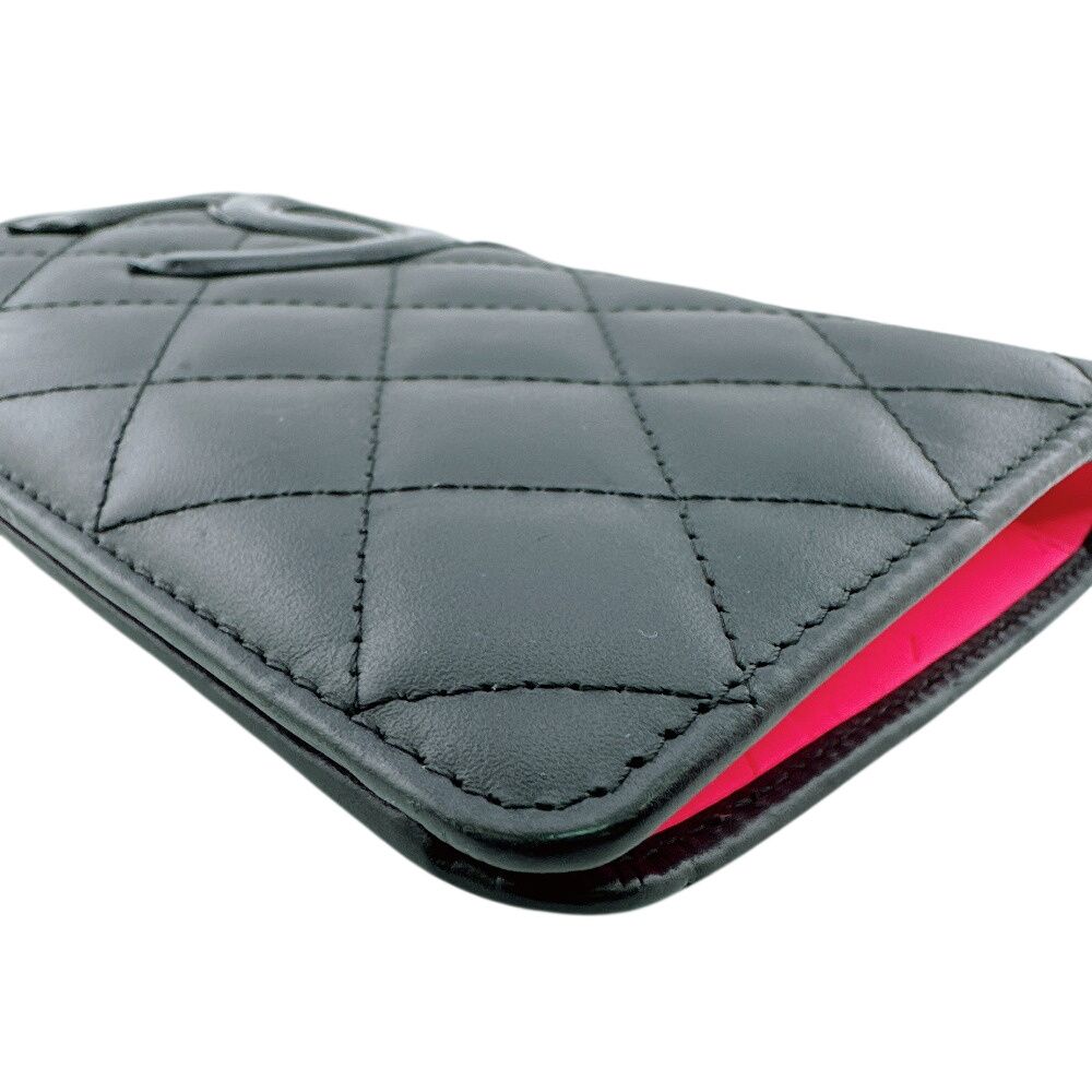 Chanel Wallet Cambon Line CC Logo Leather Black — view 4