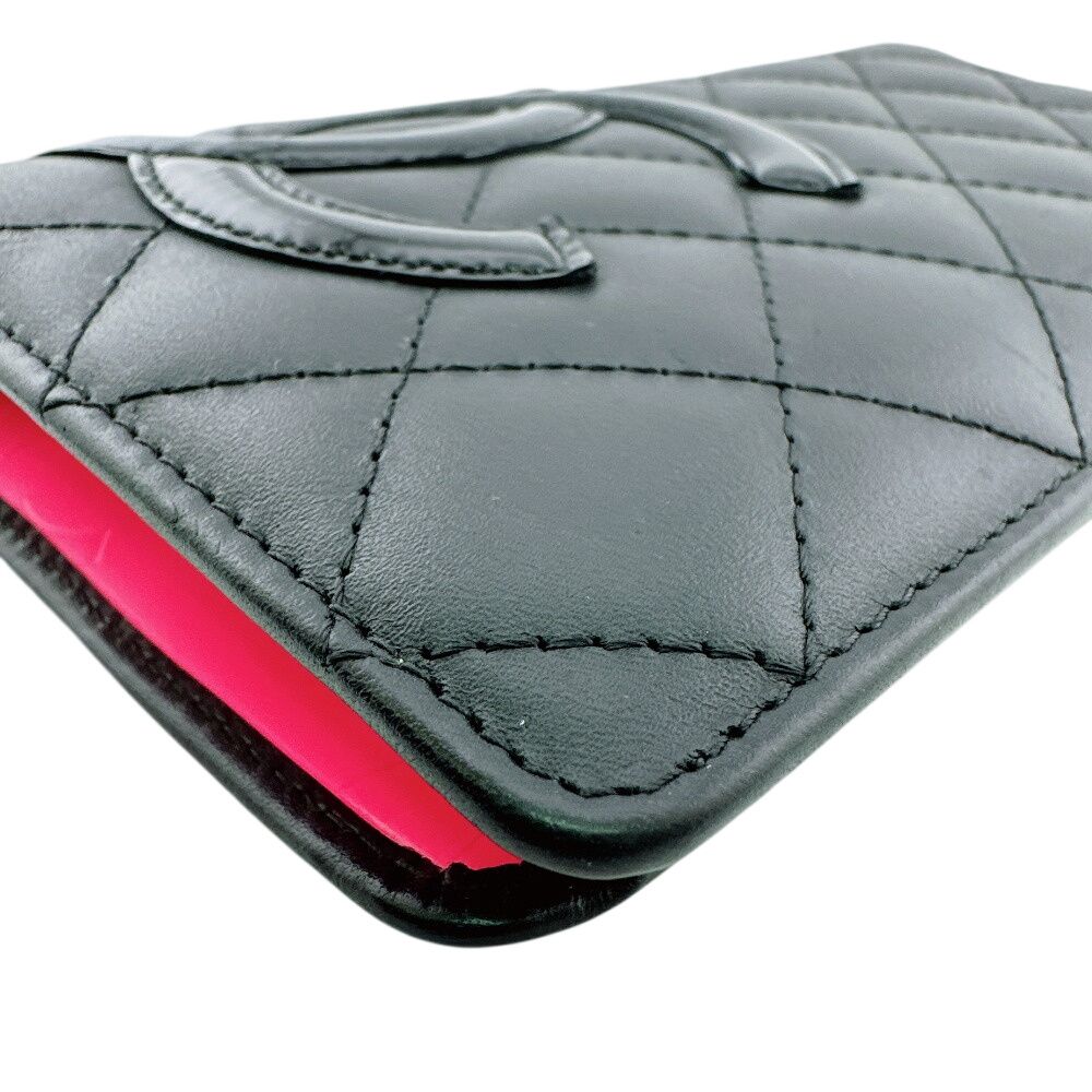 Chanel Wallet Cambon Line CC Logo Leather Black — view 5