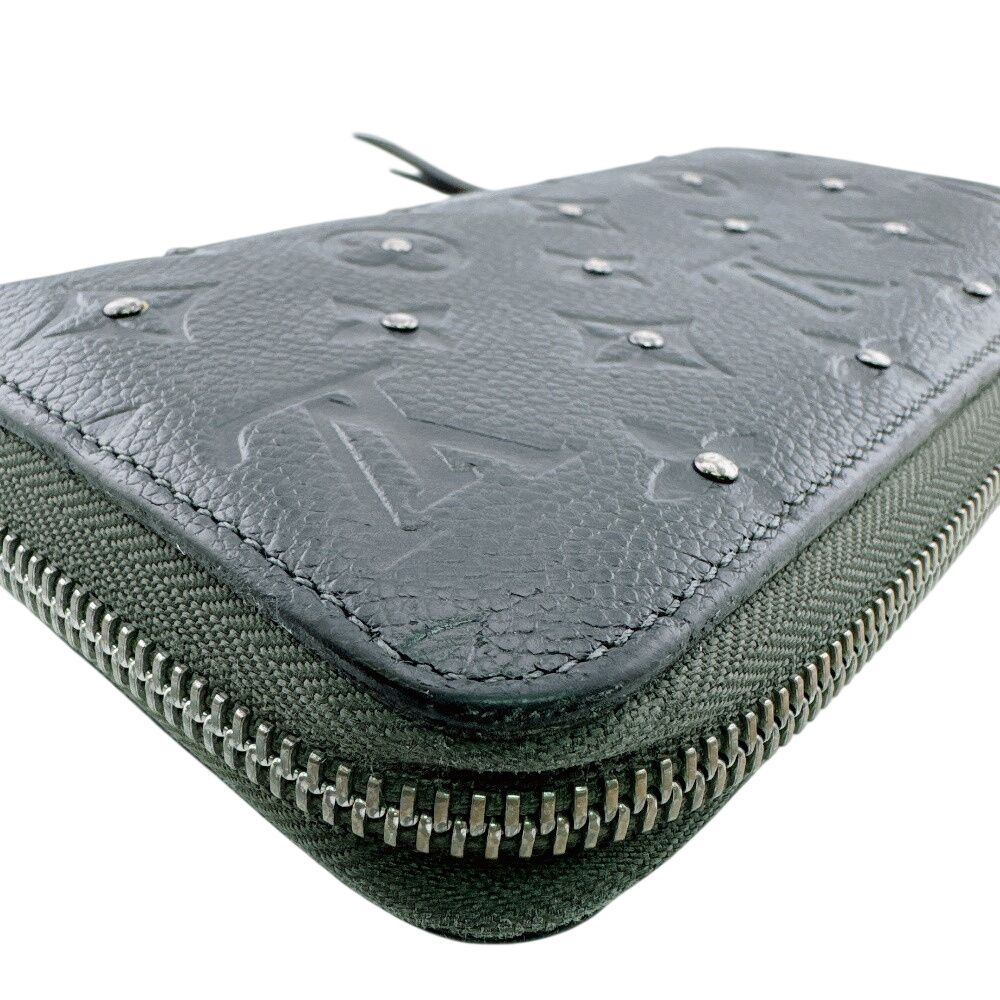Louis Vuitton Studded Zippy Wallet Platine Monogram Empreinte Leather Black — view 3