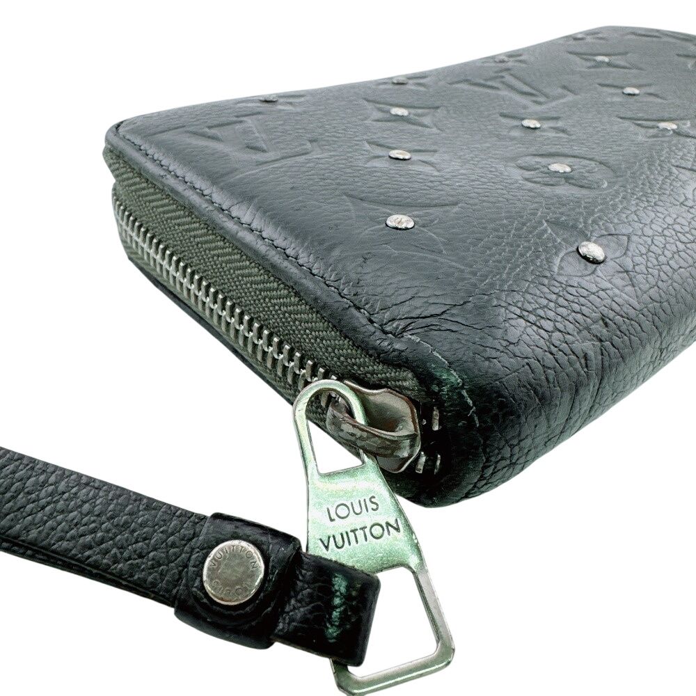 Louis Vuitton Studded Zippy Wallet Platine Monogram Empreinte Leather Black — view 5