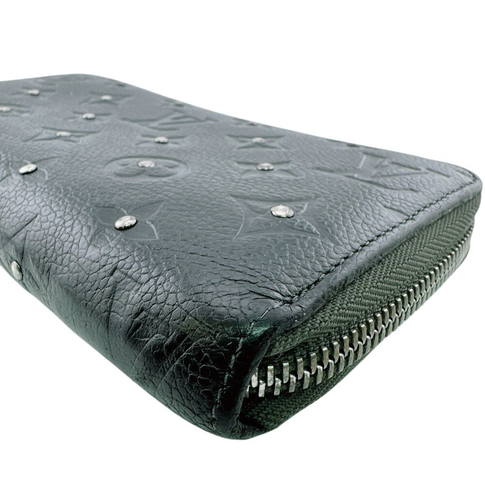 Louis Vuitton Studded Zippy Wallet Platine Monogram Empreinte Leather Black — view 4