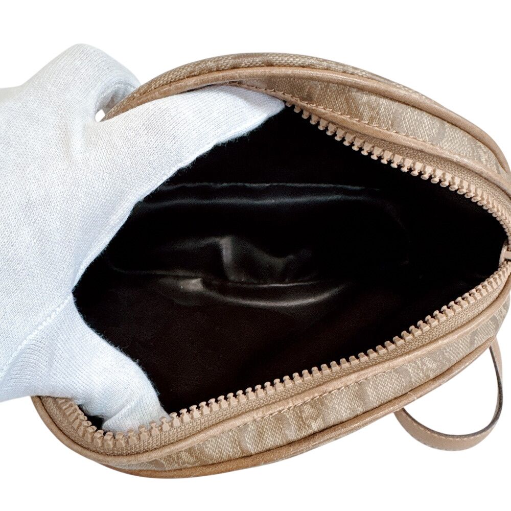 Celine Vintage Salki Pochette C Carriage Pattern Shoulder Bag Brown — view 7