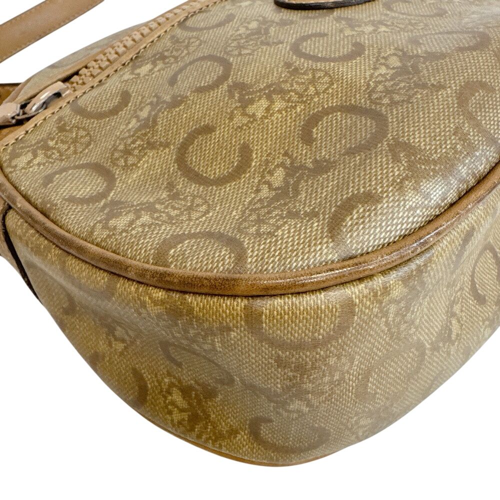 Celine Vintage Salki Pochette C Carriage Pattern Shoulder Bag Brown — view 4
