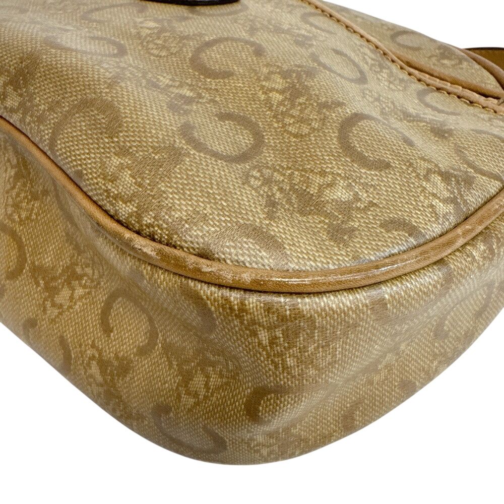 Celine Vintage Salki Pochette C Carriage Pattern Shoulder Bag Brown — view 5