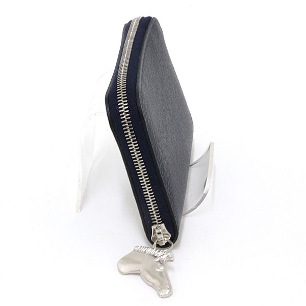 Hermes Card Case Zip Azap Cheval Color Brown Nuit Horse — view 3