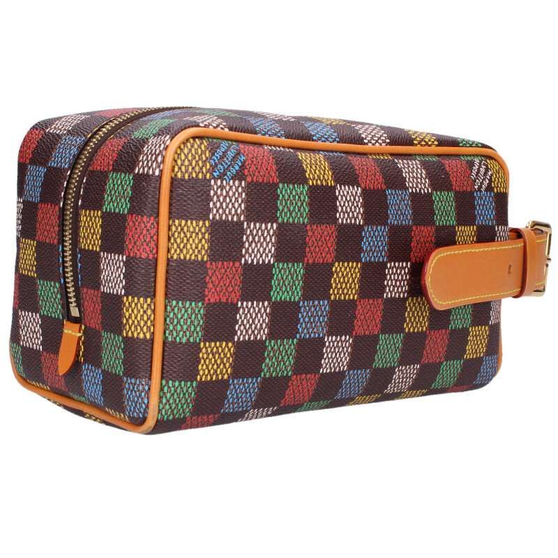 Louis Vuitton Rocker Dopp Kit Bursdamier Multicolor Clutch — view 2