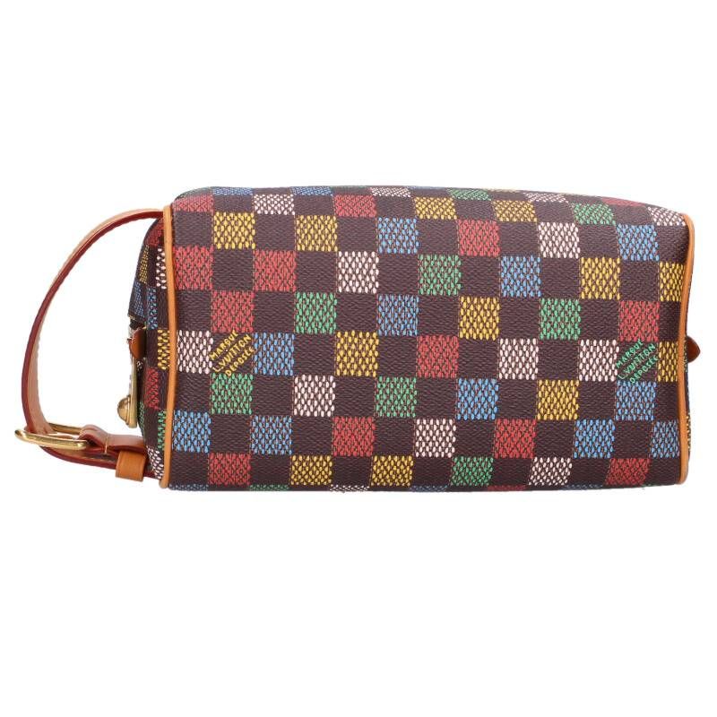 Louis Vuitton Rocker Dopp Kit Bursdamier Multicolor Clutch — view 4