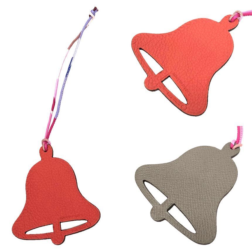 Hermes Petit Ash Bell Christmas Bag Charm — view 2