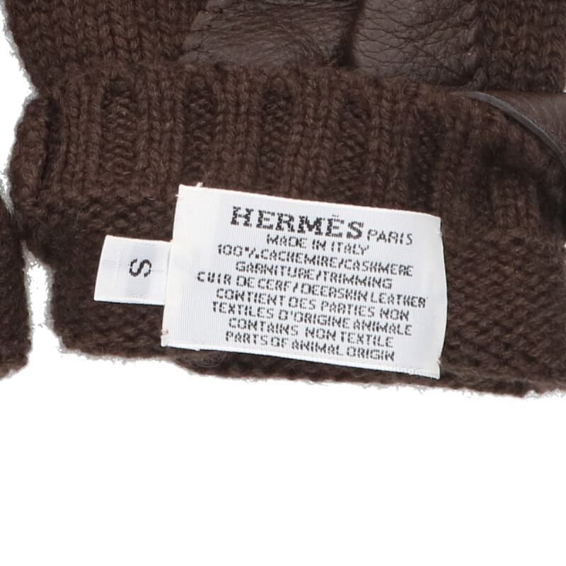 Hermes Lionel Cashmere Series Button Gloves — view 3