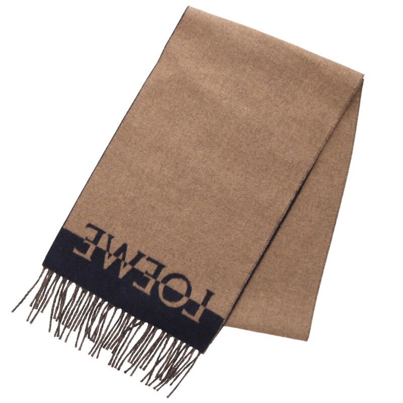 Loewe Logo Cashmere Blend Wool Scarf — view 2