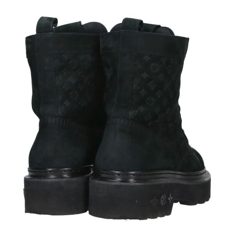 Louis Vuitton Ranger Boots Suede Monogram Ankle 5 — view 2