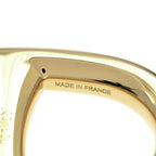 Hermes Scarf Ring Chaine D'ancre Permanent Brass Gold Color GD Necklace Style — view 6