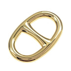 Hermes Scarf Ring Chaine D'ancre Permanent Brass Gold Color GD Necklace Style — view 4