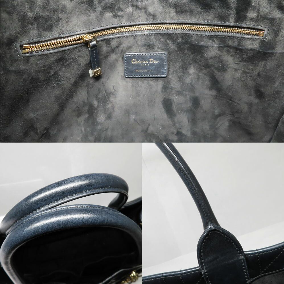 Dior Book Tote Macro Cannage Shoulder Calfskin — view 8