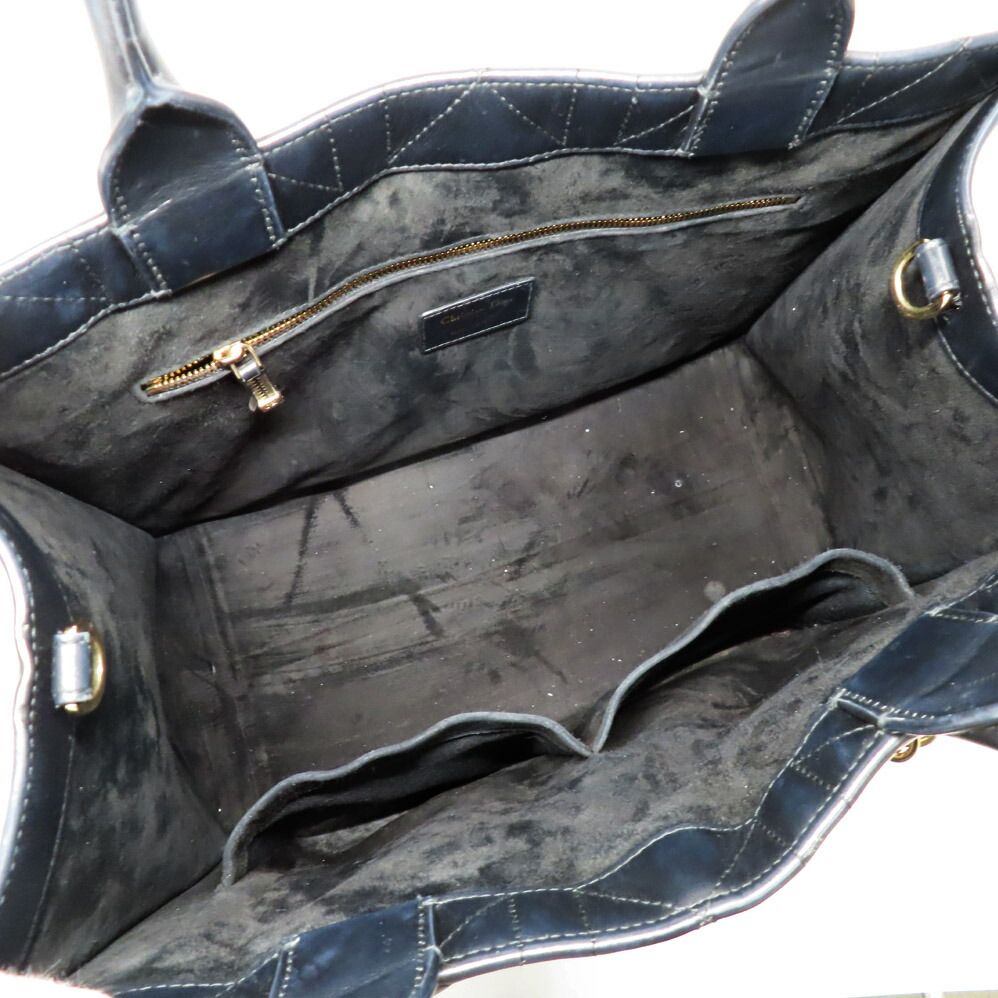 Dior Book Tote Macro Cannage Shoulder Calfskin — view 5