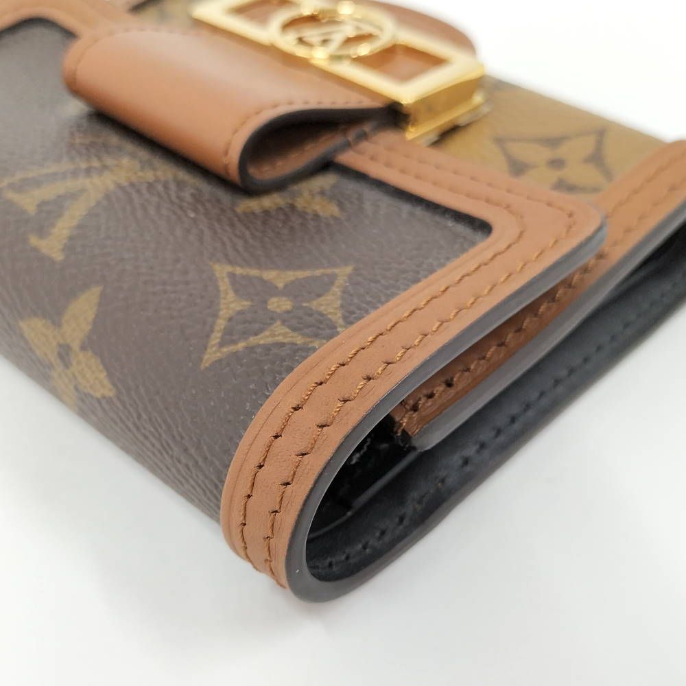 Louis Vuitton Portefeuille Dauphine Compact Trifold Wallet Monogram — view 6