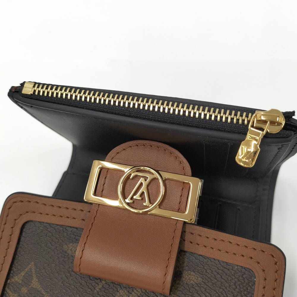 Louis Vuitton Portefeuille Dauphine Compact Trifold Wallet Monogram — view 7