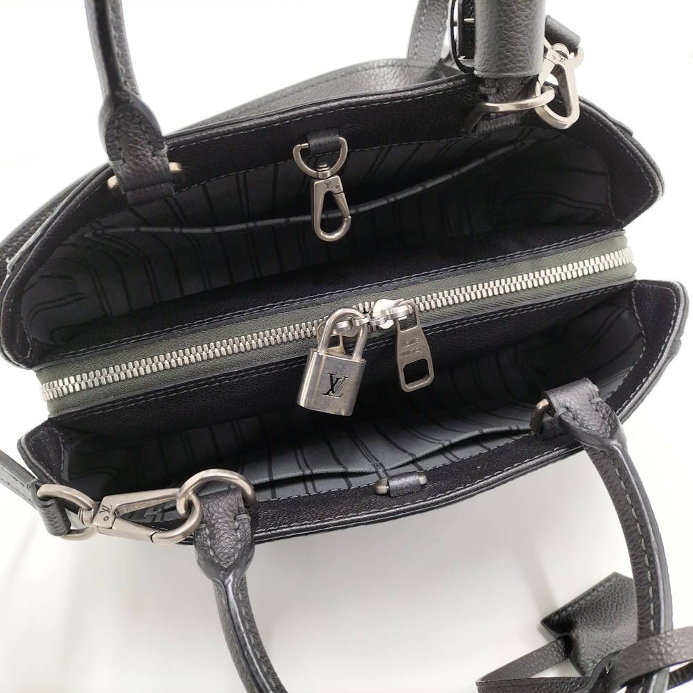 Louis Vuitton Montaigne BB 2-Way Bag Monogram Empreinte Studs Black — view 9