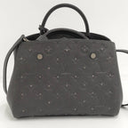 Louis Vuitton Montaigne BB 2-Way Bag Monogram Empreinte Studs Black — view 2