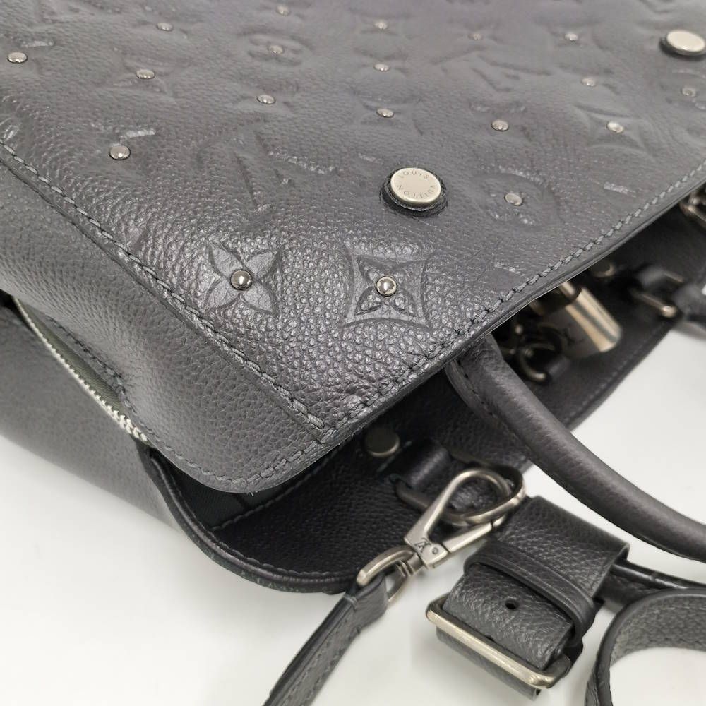 Louis Vuitton Montaigne BB 2-Way Bag Monogram Empreinte Studs Black — view 5