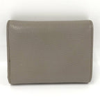 Prada Compact Wallet Trifold Leather Gray — view 3