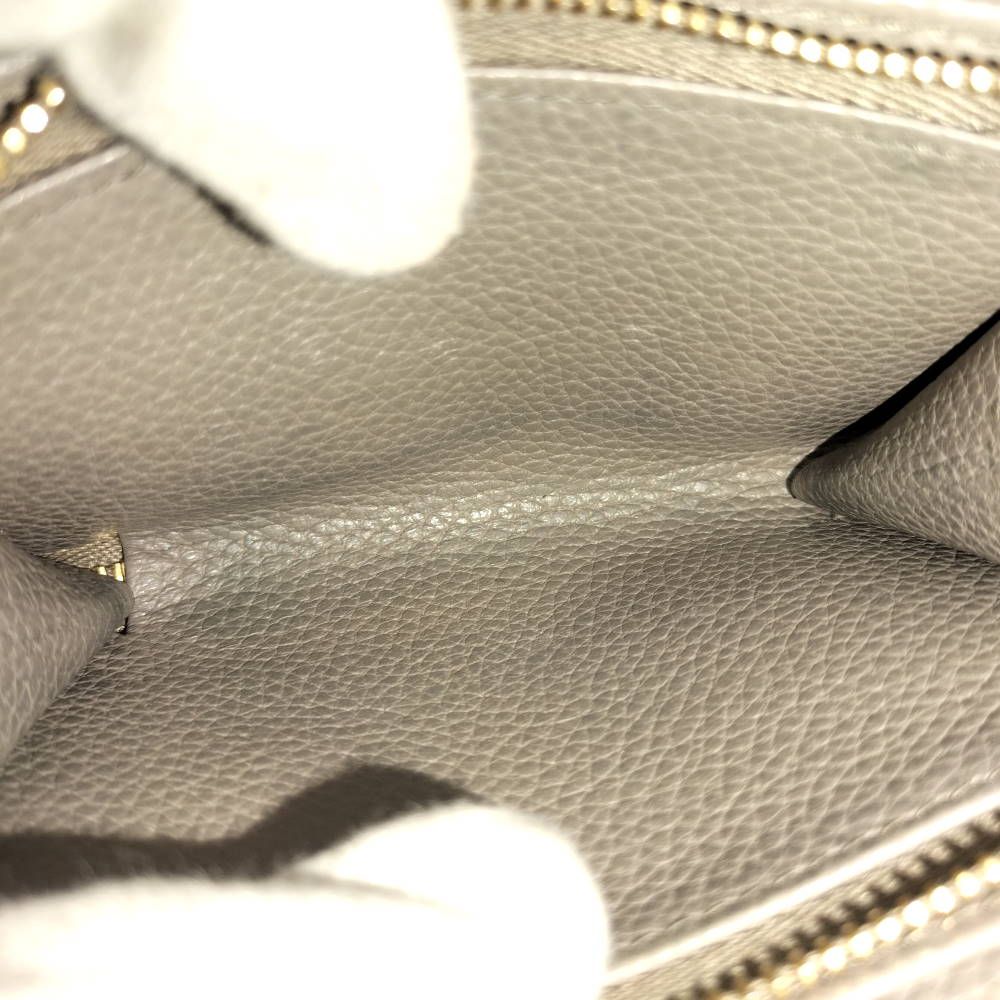 Prada Compact Wallet Trifold Leather Gray — view 9