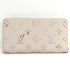 Louis Vuitton Zippy Wallet Zip Around Monogram Empreinte Dream Beige — view 3