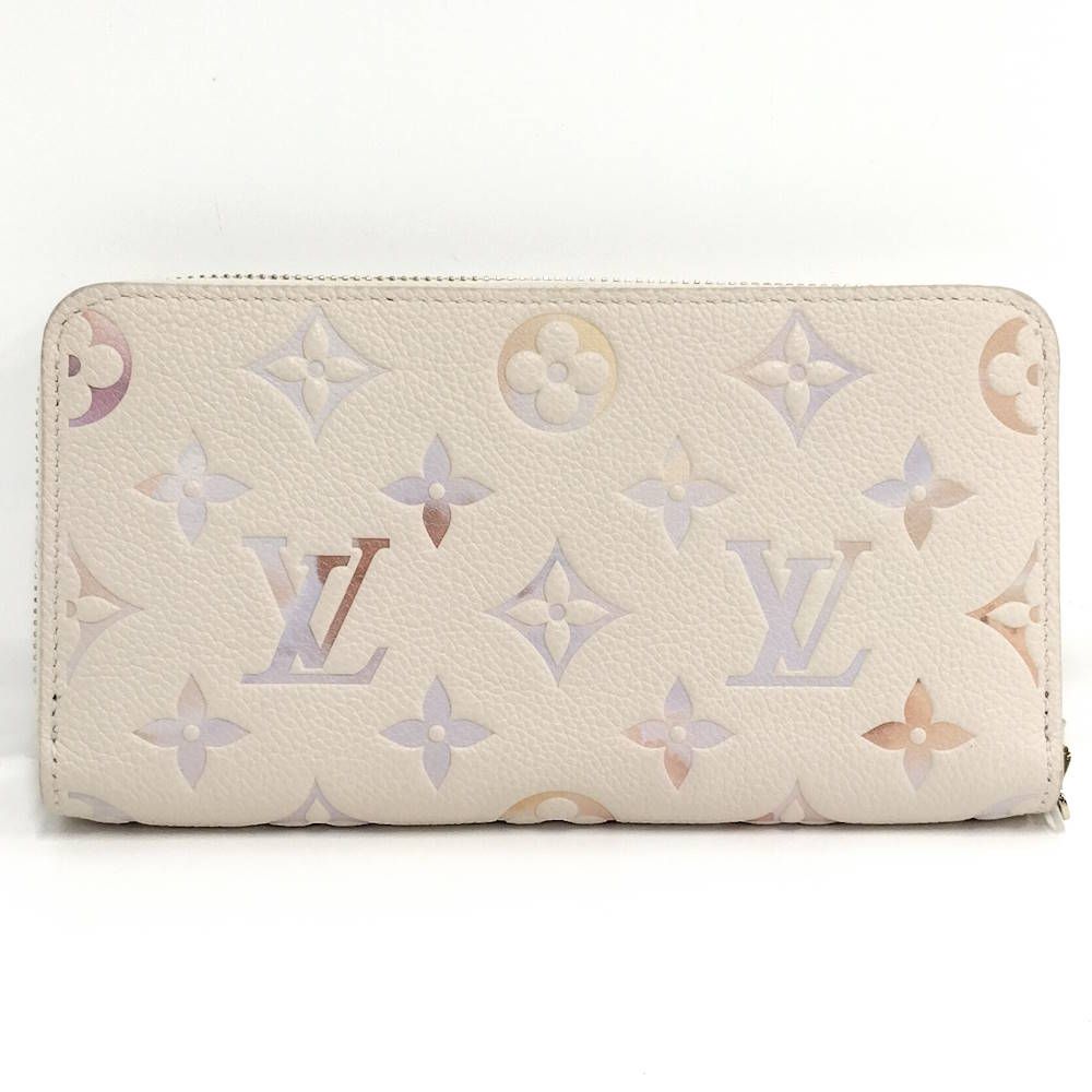Louis Vuitton Zippy Wallet Zip Around Monogram Empreinte Dream Beige — view 3