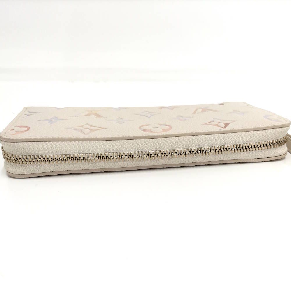Louis Vuitton Zippy Wallet Zip Around Monogram Empreinte Dream Beige — view 6