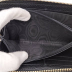 Gucci Soho Zip Around Wallet Interlocking Leather Black — view 7