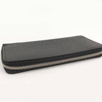 Louis Vuitton Zippy Wallet Horizontal Zip Around Taiga Noir Black — view 6