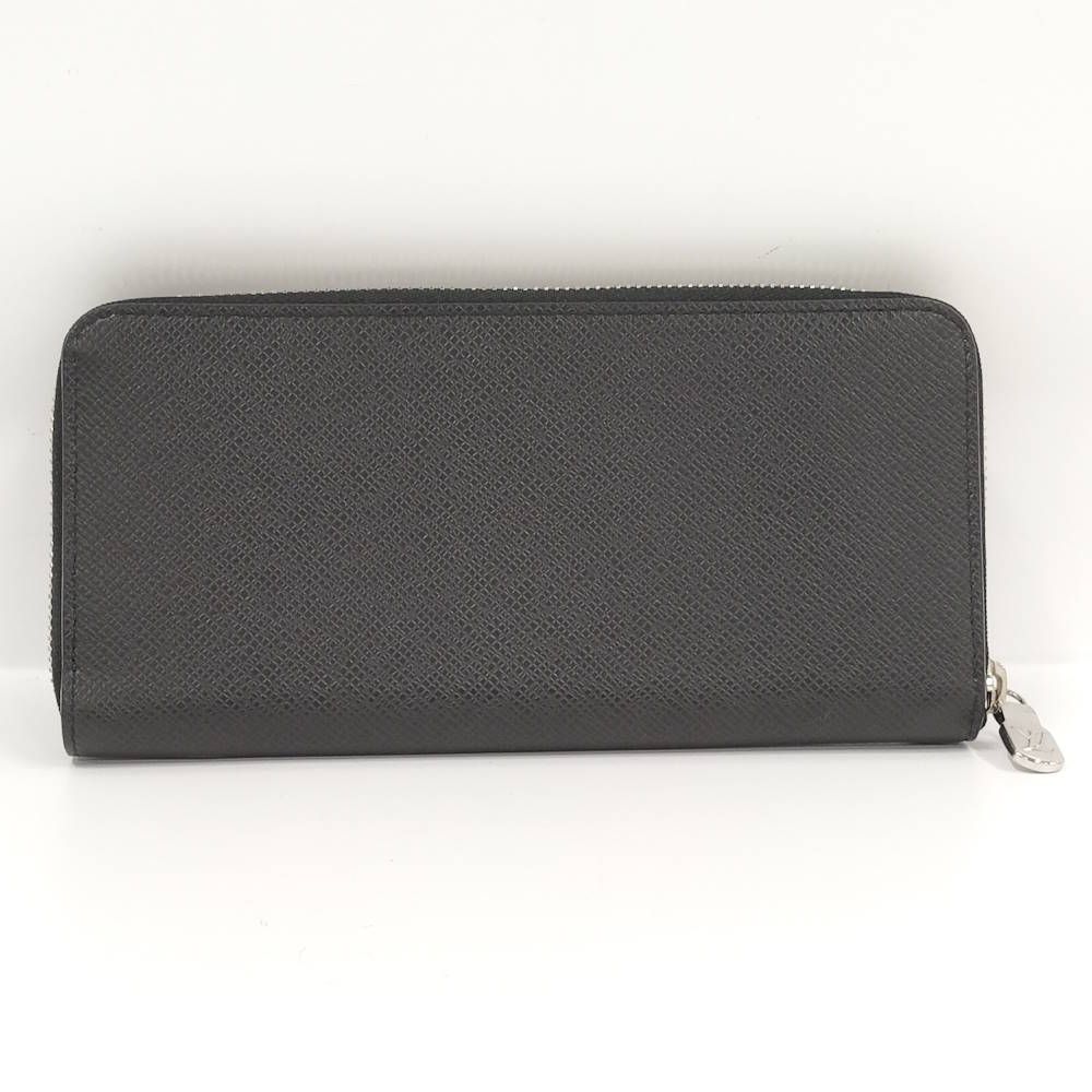 Louis Vuitton Zippy Wallet Horizontal Zip Around Taiga Noir Black — view 3
