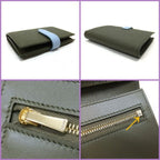 Celine Strap Wallet Grain Calfskin Green Light Blue Bicolor — view 5