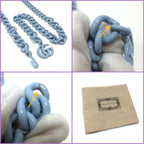 Gucci Belt Chain Bag GG Marmont Leather Light Blue — view 9