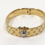 Louis Vuitton Bangle Nanogram Plated Gold Bracelet — view 5