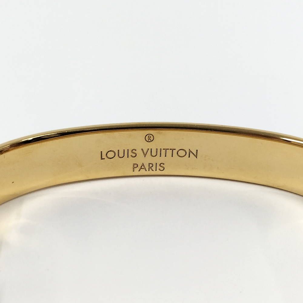 Louis Vuitton Bangle Nanogram Plated Gold Bracelet — view 7