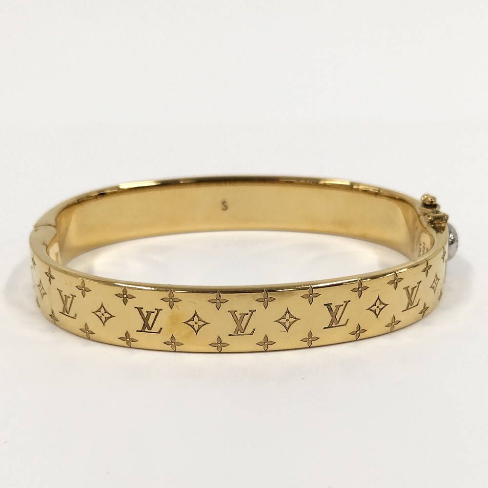 Louis Vuitton Bangle Nanogram Plated Gold Bracelet — view 3