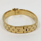 Louis Vuitton Bangle Nanogram Plated Gold Bracelet — view 4