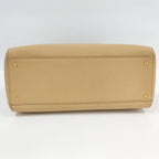 Chanel Chain Shoulder Bag Caviar Leather Beige — view 6