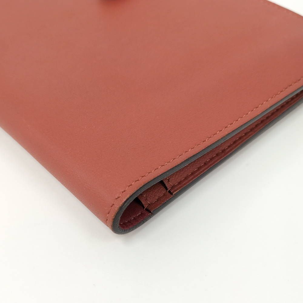 Hermes Dogon GM Bifold Wallet Leather Red — view 4