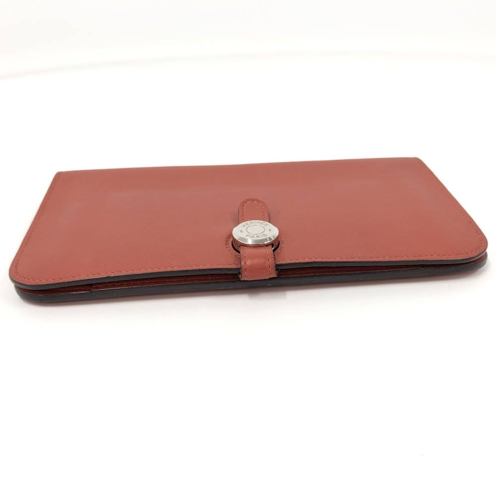 Hermes Dogon GM Bifold Wallet Leather Red — view 5