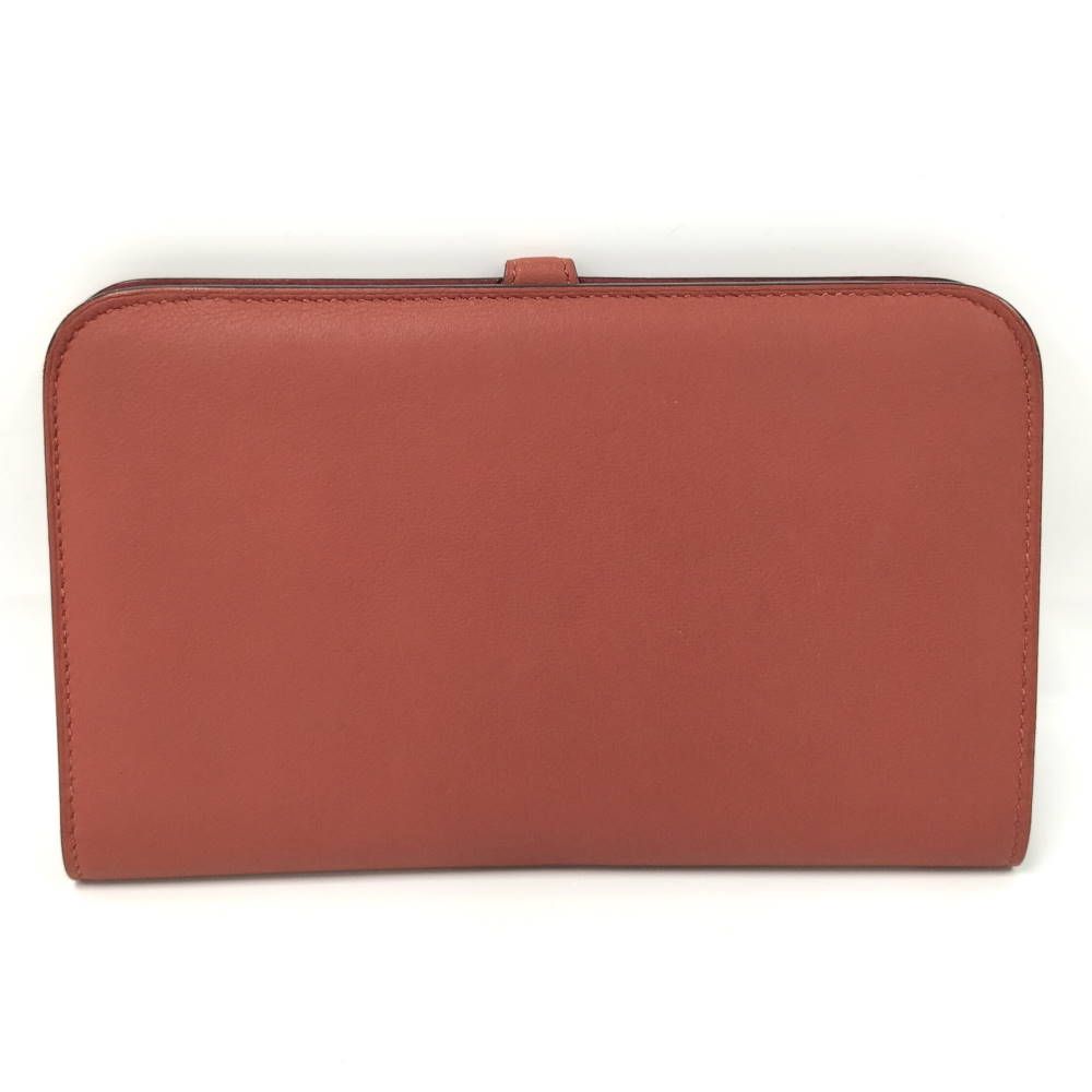 Hermes Dogon GM Bifold Wallet Leather Red — view 3