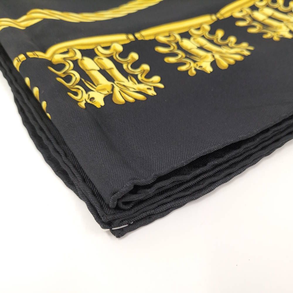 Hermes Carre 90 Scarf les Cavaliers D'or Golden Knight Silk — view 5