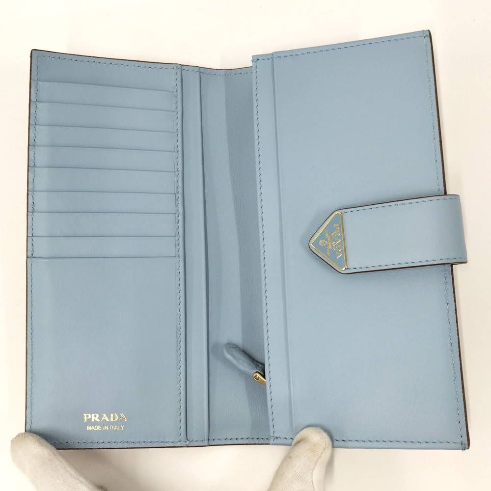 Prada Bifold Wallet Saffiano Leather Beige — view 2