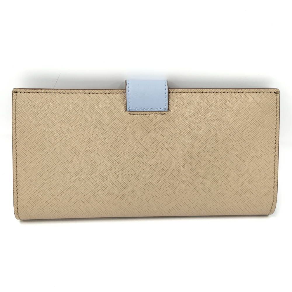 Prada Bifold Wallet Saffiano Leather Beige — view 3