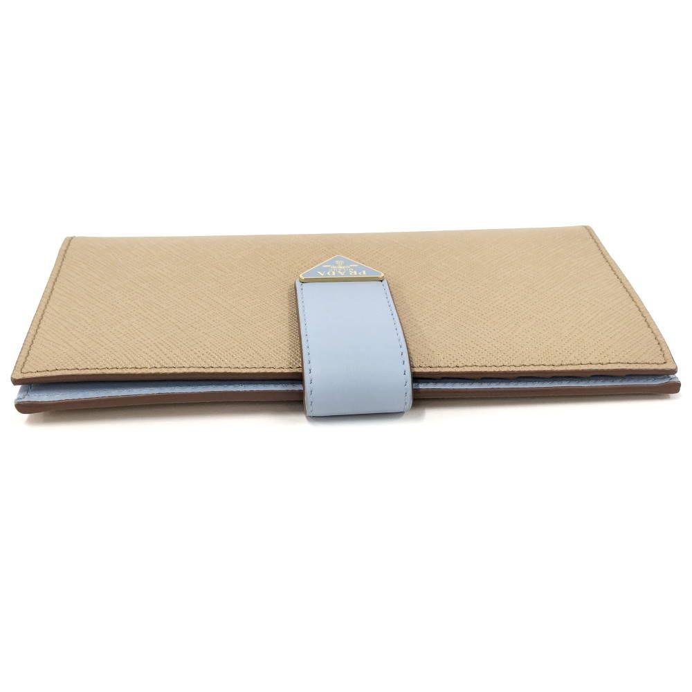 Prada Bifold Wallet Saffiano Leather Beige — view 5