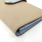 Prada Bifold Wallet Saffiano Leather Beige — view 4